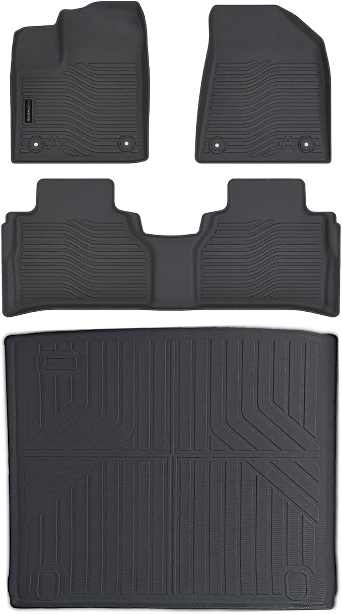 Auxko All Weather Floor Mats Cargo Mat Fit for 2025 2026 Nissan Murano TPE Liners Accessories Guard Odorless Anti-Slip Floor Liners & Trunk Liner for 2025 2026 Nissan Murano