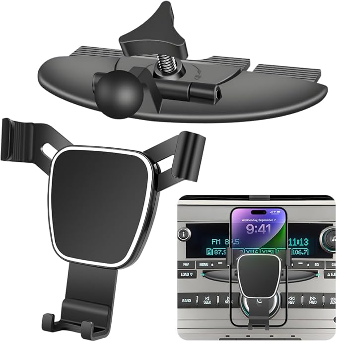 Car Phone Mount Holder For Chevy Chevrolet Express 2000-2025，Malibu 2004-2012，TrailBlazer 2002-2009，Equinox 2005-2009，HHR 2006-2011 Auto Accessories Bracket Interior CD Slot Mount Mobile Cell case