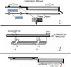 Pull Out Clothes Rail,Extendable Wardrobe Clothing Rail Hanger Rack,for Pants,Coats,Trousers(45cm)