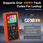 OBD2 Wireless Scanner Diagnostic Tool, Check Engine Car Code Reader 96000+ DTC Scanner with Reset for iOS & Android, Mode 6,