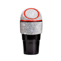 Bling Rhinestone Auto Garbage Can Car Trash Can with Lid Mini Garbage Bin for Automotive Car, Home, Office, Kitchen, Bedroom (D)