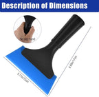 18PCS Windshield Cleaner Tool, Inside Car Window Cleaning Tool with 3 Window Tint Squeegee, 9 Microfiber Pads and 3 Spray Bottles for Car Windshield Window, Mirror, Glass Door