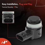 A-Premium 4-PC Front Outer Reverse Backup Parking Assist Sensor Compatible with Mercedes-Benz Models - C300, C350e, C43 AMG, 