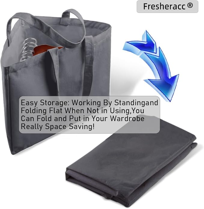 Clothes Hanger Organizer Holder for Space Saving, Fresheracc Hanger Triangle Storage Bag with Handles for Closet Tidier Laund