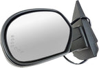 TRQ 2 Piece Driver and Passenger Side Mirror Assembly Set Power Fold Electric Adjustment Heated Memory Textured Compatible wi
