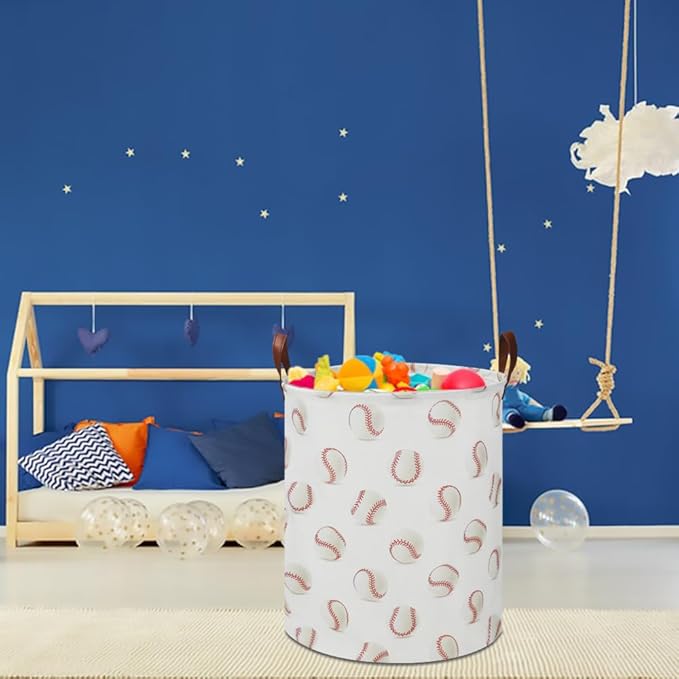 CLOCOR Kids Laundry Basket,Waterproof Baby Boys Nursery Hamper,Collapsible Fabric Storage Container,Toys Bin,Room Decor,Gift 