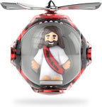 Jesus Loves You Car Air Freshener with 6-Color Auto Light Up & 4 Scented Pads – Light Fragrance, Decorative Auto Accessories,