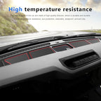 Auovo Dash Cover Tray Compatible with Ford Bronco Accessories 2021 2022 2023 2024 2025 2026 Bronco Silicone Dashboard Mat fit