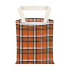Hanging Car Garbage Bag, Cute Car Trash Can Bag, Automotive Accessories for Women Men Orange Blue Buffalo Plaid