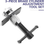 Car Brake Pad Replacement Tool, Disc Brake Caliper Compression Tool Kit, Anti-rust Piston Rewind Device with 2 Adapters and C