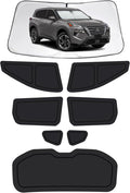 8PCS Car Window Shades for Nissan Rogue 2021-2025, Window Covers for Rogue Windshield Side Rear Windows, Full Set Privacy Protection Car Sunshade with UV Blocking for Camping Napping