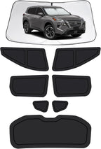 8PCS Car Window Shades for Nissan Rogue 2021-2025, Window Covers for Rogue Windshield Side Rear Windows, Full Set Privacy Protection Car Sunshade with UV Blocking for Camping Napping