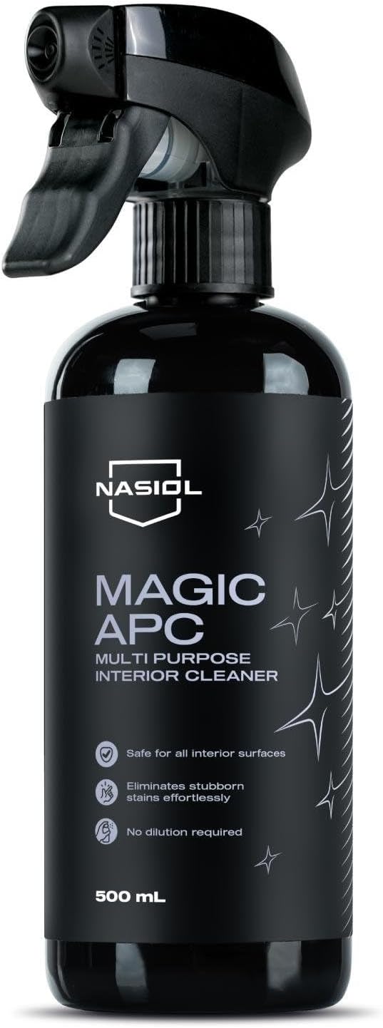 Nasiol Magic APC – All Purpose Cleaner, Ready-to-Use, Versatile Interior Cleaning, Removes Stains, Dirt, Grease, and Oil, Ple