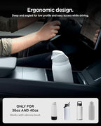 Spigen Center Console Organizer [Sliding Tray w/Intelligrip & Sunglass Holder] for 2025 2026 Tesla Model Y Juniper Accessories, Cup Holder Expander for 32oz 40oz Owala, Hydro Flask, Yeti, & More