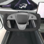MEWANT Hand Stitched Tesla Model S Yoke Steering Wheel Cover Wrap for Tesla Model S 2021-2023 / Model X 2021-2023 Tesla Yoke Steering Wheel Accessories