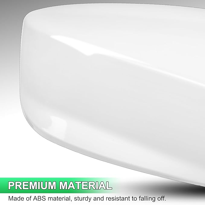 White Passenger Side Mirror Cover Rear View Mirror Cap Compatible with 8th Gen Accord Sedan 2008 2009 2010 2011 2012