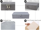 iwill CREATE PRO Folding Washable Dustproof Under bed Storage Bins with Lids, Underbed Storage Containers for Closet, Wardrob