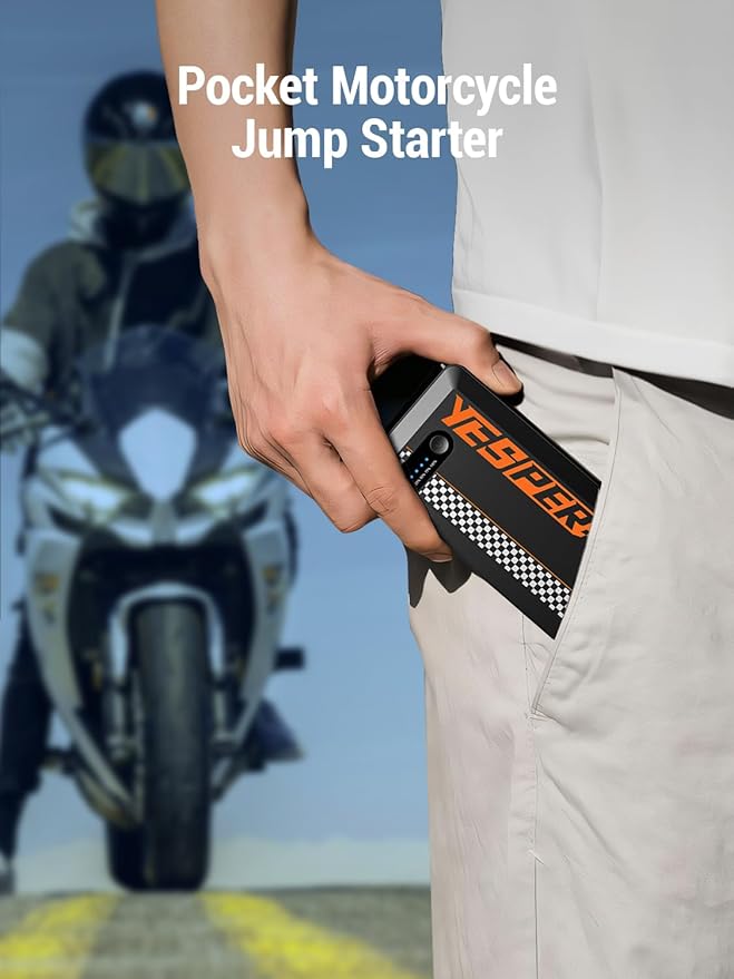 YESPER Jump Starter Portable,1500A Peak Motorcycle Jump Starter, Jump Box for Car Jumper Starter Portable, 12V Booster