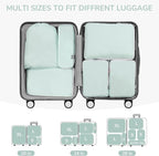 CherryNow Compression Packing Cubes, 7 Set Packing Cubes for Travel, Travel Essentials for Suitcase, Luggage Organizer Bags f
