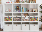 StorageWorks Closet Storage Bins, Large Storage Baskets with Clear Window and Handles, Foldable Fabric Organizer for Clothes,
