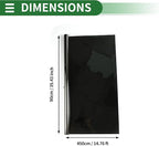 Motoforti Nano Ceramic Car Window Tint Film VLT 14% IRR 61% UVR 95% Chrome Black 14.76 ft x 35.43 Inch Privacy Film 2mil PET 1 Pc