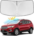 for Ford Escape 2013-2019 Windshield Sun Shade - 4 Layers Car Sunshades for Front Windows Shade Cover Custom Fit Escape Sun Visor 250T Retractable Shade Blocks UV Rays Car Accessories