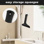 NEWISHTOOL Bathroom Shower Squeegee 5.9 Inch Soft Silicone Blade Squeegee for Shower Glass Door Mirrors Car Windshield, Kitchen Squeegee Countertops Cleaning and Water Removal Scraper w/Hanging Hole