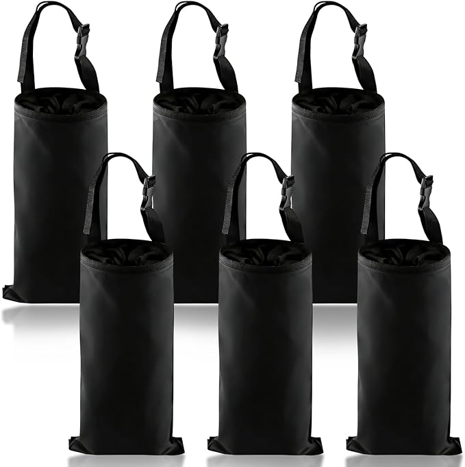 6 Pcs Car Trash Bags Hanging Back Seat Garbage Bag Washable Detachable for Car Outdoor Traveling Home Use