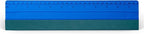 FOSHIO 12 Inch Felt Squeegee for Vinyl wtih Ruler 30CM 4 Round Corners Universal Card, Window Tint Film Installing Hard Blue PP Car Vinyl Wrap Scraper Tool