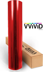 VViViD Transparent Colorful Vinyl Window Tinting Sheets (10ft x 5ft, Red)
