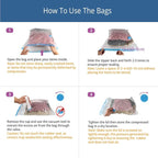 12 Pack Travel Space Saver Vacuum Storage Bags, Vacuum Seal Compression Bags for Clothes, Packing, Luggage, Blankets, Comfort