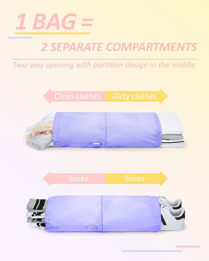 BAGSMART 6 Set /4 Set/2 Set Compression Packing Cubes for Travel, Lightweight Luggage Organizer Bags, Durable Space Saver Bag