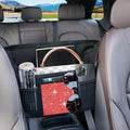 Red Diamond Car Handbag Holder Between Seats Bling Rhinestone Car Storage Bag Large Capacity Purse Phone Automotive Consoles Organizer Safe Barrier of Backseat Pet Kids