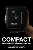PANP RIDE PRO Tire Inflator Portable Air Compressor, 150PSI & 7800mAh Cordless, Air Pump for Car Tires - Fast Inflation, Inflates 11 Tires per Charge, 12V DC Dual Power for Car SUV Motorcycle
