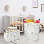 CLOCOR Baby Laundry Basket,Collapsible Kids Toys Storage Baskets,Nursery Hamper for Boys and Girls,Jungle Bedroom Decor,Gift 