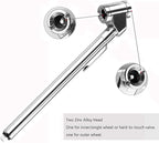 CZC AUTO Tire Pressure Gauge Heavy Duty Dual Head Mechanical Air Gauge Stainless Steel Stem for Car RV ATV Truck Motorcycle Bike, 10-120PSI (5 Pack)
