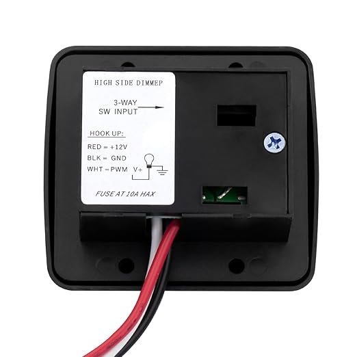 RV Led Dimmer Switch 12 Volt, 12V Rv Light Led Dimmer Switch, Toggle Dimmer Switch DC High Side Light Dimmer Switch for Dimmable LED Halogen, Incandescent - RV, Auto, Truck, Marine, and Strip Lighting
