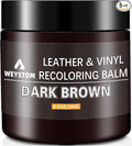 Leather Recoloring Balm - Dark Brown Leather Repair Kit for Furniture, Dye, Recolor, Renew, Repair & Restore Aged, Faded, Cra