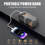 Jump Starter with Air Compressor, 5000A Battery Jumper Starter Portable (9.0 Gas/8.0L Diesel),150 PSI Tire Inflator, 12V