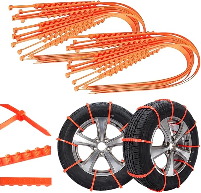 Anti Snow Chains, Snow Tire Chains, Reusable Anti-skid Snow Chains, Portable Pickup Truck and SUV Chains, Winter Tire Wheel C