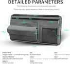 Car Sun Visor Organizer Auto Interior Accessories Storage Pocket Organizer with Multi-Pocket Net Zipper Pouch Sunglass Holder for Car Truck SUV Case Bag for Card License Registration