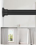 ALLZONE Heavy Duty Tension Shower Curtain Rod 42-83 Inches for Bathroom, Window, Non-Slip, Adjustable with Strong Spring Pole