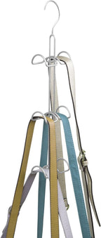 mDesign Metal Wire Over The Closet Rod Hanging Storage Organizer Hanger for Storing and Organizing Purses, Backpacks, Satchel