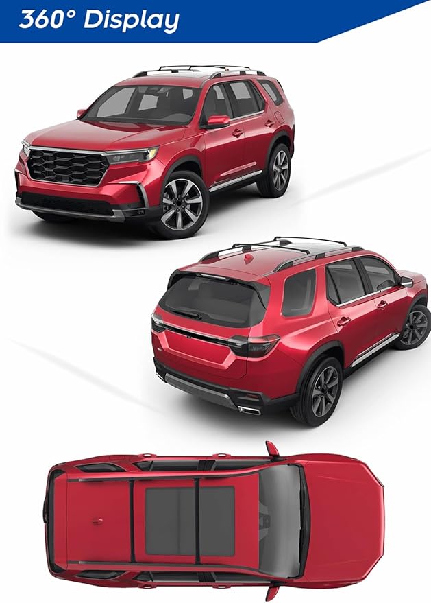 Enhanced 220 LBS Roof Racks for 2023 2024 2025 2026 Honda Pilot, All Aluminum Alloy Cross Bars, Upgraded from The OE-Style Cross Rails
