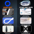 Upgrade Dynamic Flowing Car LED Trunk Light Strip, 79Inch Universal Flexible Cutting Silicone Waterproof Neon Lights Strip, 12V Interior Ambient Lighting for Cars SUVs(Blue)