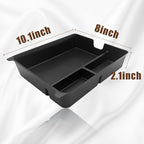 Muslogy Center Console Organizer Compatible with Honda Pilot 2023 2024 2025 2026, 2024-2026 Ridgeline/Passport Center Console Storage Box Divider Inserts Interior Accessories ABS Material(Brown)