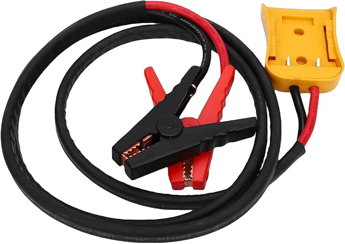 KIMISS Car Battery Jump Cable 8AWG Silicone Wire Heat Proof Automotive Jump Start Cable for SUVs Light Trucks (5.9FT)