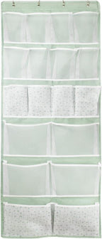 18 Pockets Over the Door Organizer with 4 Kind Pockets,Behind Door Shoes Rack,Back of Closet Storage Organization for Socks,H