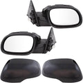 TRQ Driver & Passenger Side Power Mirror Set Paint to Match, Memory, Manual Fold, Housing Turn Signal Compatible with 2014-20