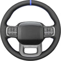 MEWANT Steering Wheel Covers for Ford F-150 2021-2023 / F-150 Lightning 2022-2023 Hand-Stitched F150 Steering Wheel Wrap